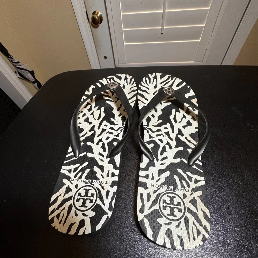 Tory Burch size 10 miller rubber sandal slipper
